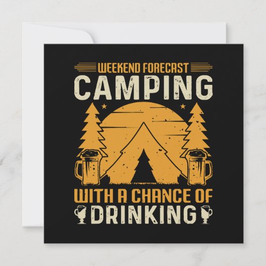 Camping und Trinken (Vorderseite)