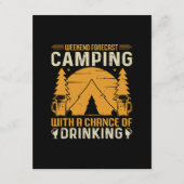 Camping und Trinken Begleitkarte (Vorderseite)