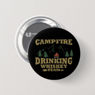 Camping und Trinken Button