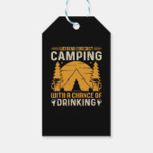 Camping und Trinken Geschenkanhänger (Rückseite)