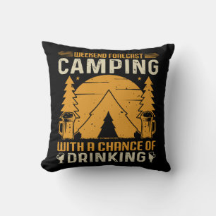 Camping und Trinken Kissen