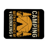 Camping und Trinken Magnet (Horizontal)