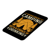 Camping und Trinken Magnet (Linke Seite)