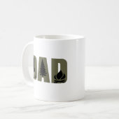 Camping- und Wandervater Kaffeetasse (Vorderseite Links)