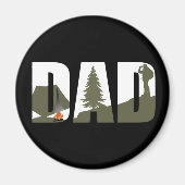 Camping- und Wandervater Magnet (Vorne)