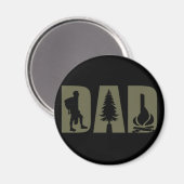 Camping- und Wandervater Magnet (Vorderseite/Rückseite)