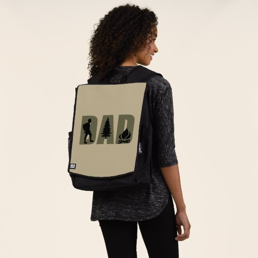 Camping- und Wandervater Rucksack (Ausgewaschen)