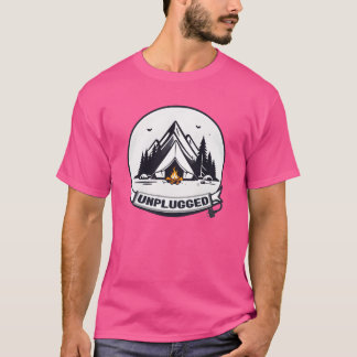 Camping Unplugged Familie T-Shirt