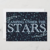 Camping unter den Sternen Einladung (Vorderseite)
