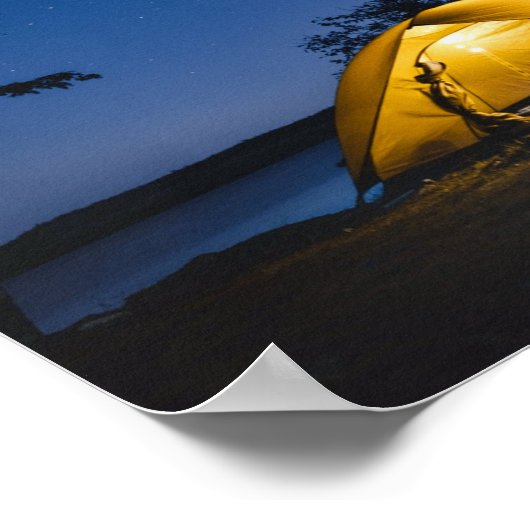 Camping unter den Sternen Poster (Ecke)
