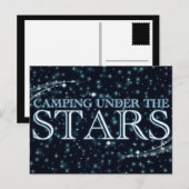 Camping unter den Sternen Postkarte (Vorne/Hinten)