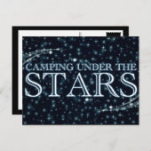 Camping unter den Sternen Postkarte (Vorne/Hinten)