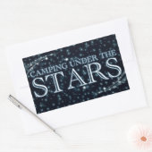 Camping unter den Sternen Rechteckiger Aufkleber (Umschlag)