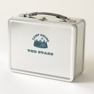 Camping unter den Sternen Vintage Outdoor-Camping Metall Brotdose