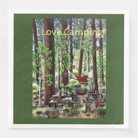 Camping Untersetzer Serviette (Vorderseite)