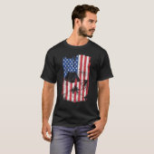 Camping USA American flag 4th Of July Outdoor Camp T-Shirt (Vorne ganz)