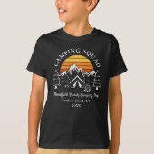 Camping Vacation Custom Family Matching Son Camp T-Shirt (Vorderseite)