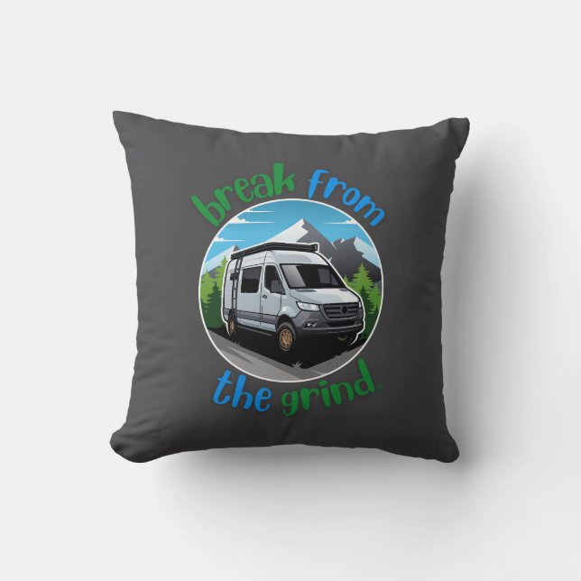 Camping Van BFTG Pillow Kissen (Vorderseite)