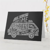 Camping Van Life Fun Inspiration-Quote-Karte Karte (Gelbe Blume)