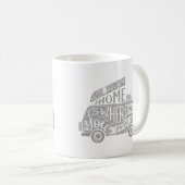 Camping Van Life Spaß Inspiration Zitat Kaffeetasse (VorderseiteRechts)