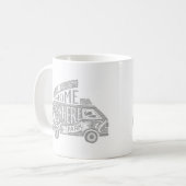 Camping Van Life Spaß Inspiration Zitat Kaffeetasse (Vorderseite Links)