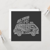 Camping Van Life Spaß Inspiration Zitat Karte (Vorderseite/Rückseite Beispiel)
