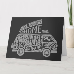 Camping Van Life Spaß Inspirationszitat Karte