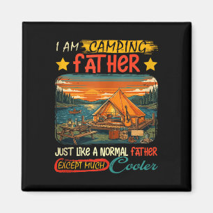 Camping Vater Definition viel cooler Vatertag Magnet