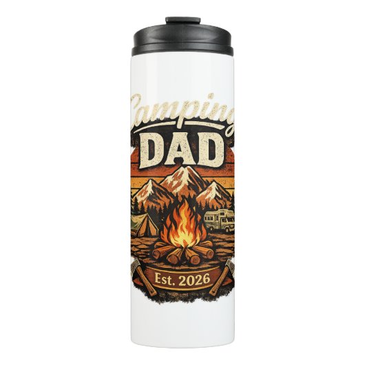 Camping-Vater Est. 2026 Personalisierter Becher (Vorderseite)