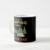 Camping Vater Geschenk Kaffeetasse (Vorderseite Links)