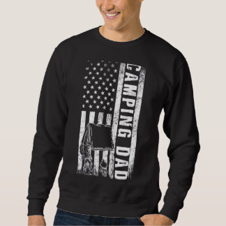 Camping Vater Usa Flag Camper Daddy Vatertag Sweatshirt