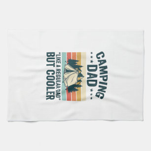 Camping-Vater Vintage Retro Outdoor Vector-Shirt D Geschirrtuch