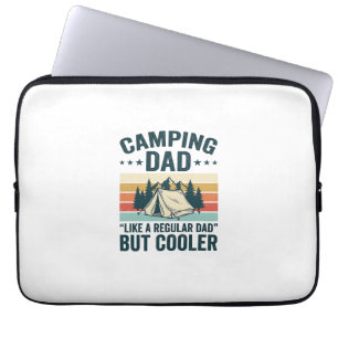 Camping-Vater Vintage Retro Outdoor Vector-Shirt D Laptopschutzhülle