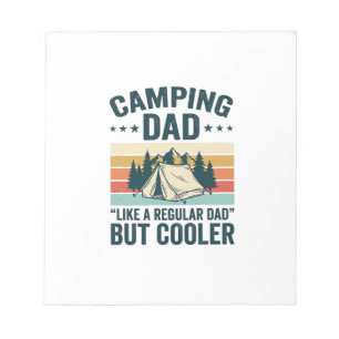 Camping-Vater Vintage Retro Outdoor Vector-Shirt D Notizblock