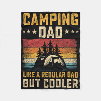 Camping-Vater wie ein normaler Vater, aber cooler Fleecedecke
