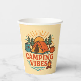 Camping Vibes 8oz Paper Cup Pappbecher