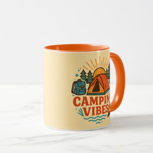 Camping Vibes Combo Mug Tasse (VorderseiteRechts)