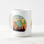 Camping Vibes Kaffeetasse (Vorderseite Links)