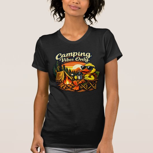 Camping Vibes Only Feels Right Slim Tee USA (Vorderseite)