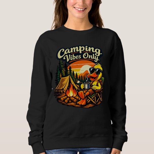 Camping Vibes Only Feels Right Sweatshirt USA (Vorderseite)