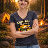 Camping Vibes Only Feels Right V-Ausschnitt Shirt