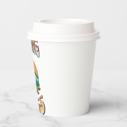 Camping Vibes Pappbecher (Rückseite)