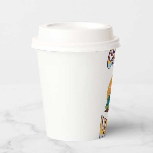 Camping Vibes Pappbecher (Vorderseite)