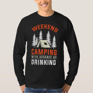 Camping & Vintages Wandern I Camping trinken I Rüc T-Shirt