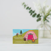 Camping Visitenkarte (Stehend Vorderseite)