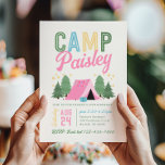 Camping von Mädchen Einladung zum Geburtstag<br><div class="desc">Camping der Mädchen zum Geburtstag Einladung. Verfügbar in digitaler und/oder gedruckter Form. Bitte schicken Sie mir irgendwelche Fragen.</div>