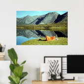 Camping von unbekanntem Poster-See Poster (Heimbüro)