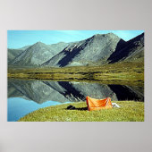 Camping von unbekanntem Poster-See Poster (Vorne)