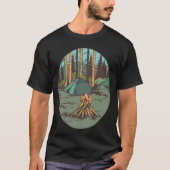 Camping Wald funny T-Shirt (Vorderseite)
