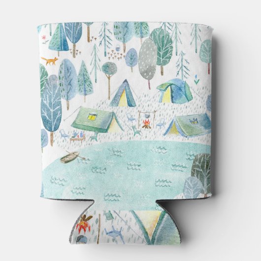 Camping-Wälder, Seemannsmuster. Dosenkühler (Rückseite)